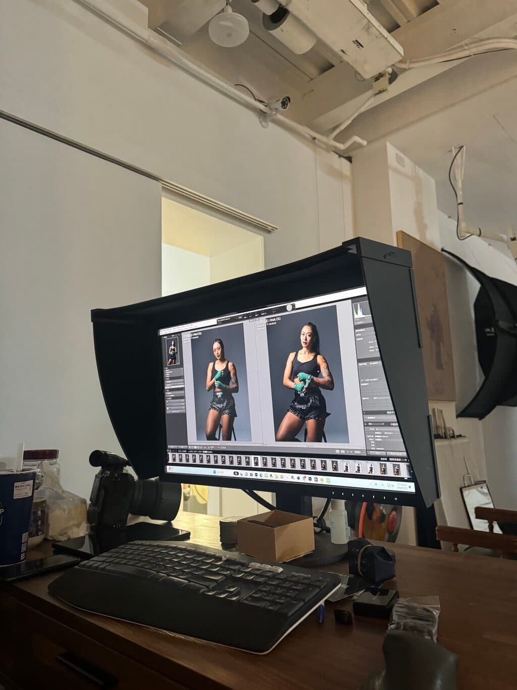 Double-checking before and after the shoot creates a unique aesthetic.