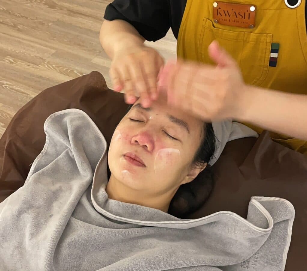 Skin analysis results and final treatment