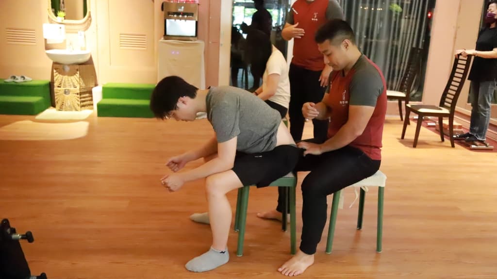 The first step is chiropractic adjustment, a gentle and comfortable technique.