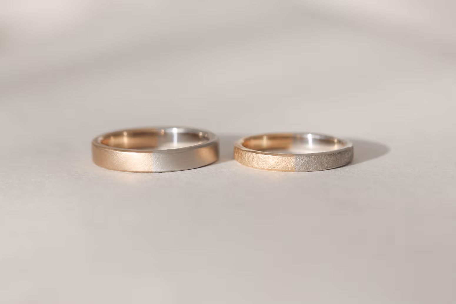 If you're unsure about style choices, consider "two-tone rings" or designs that