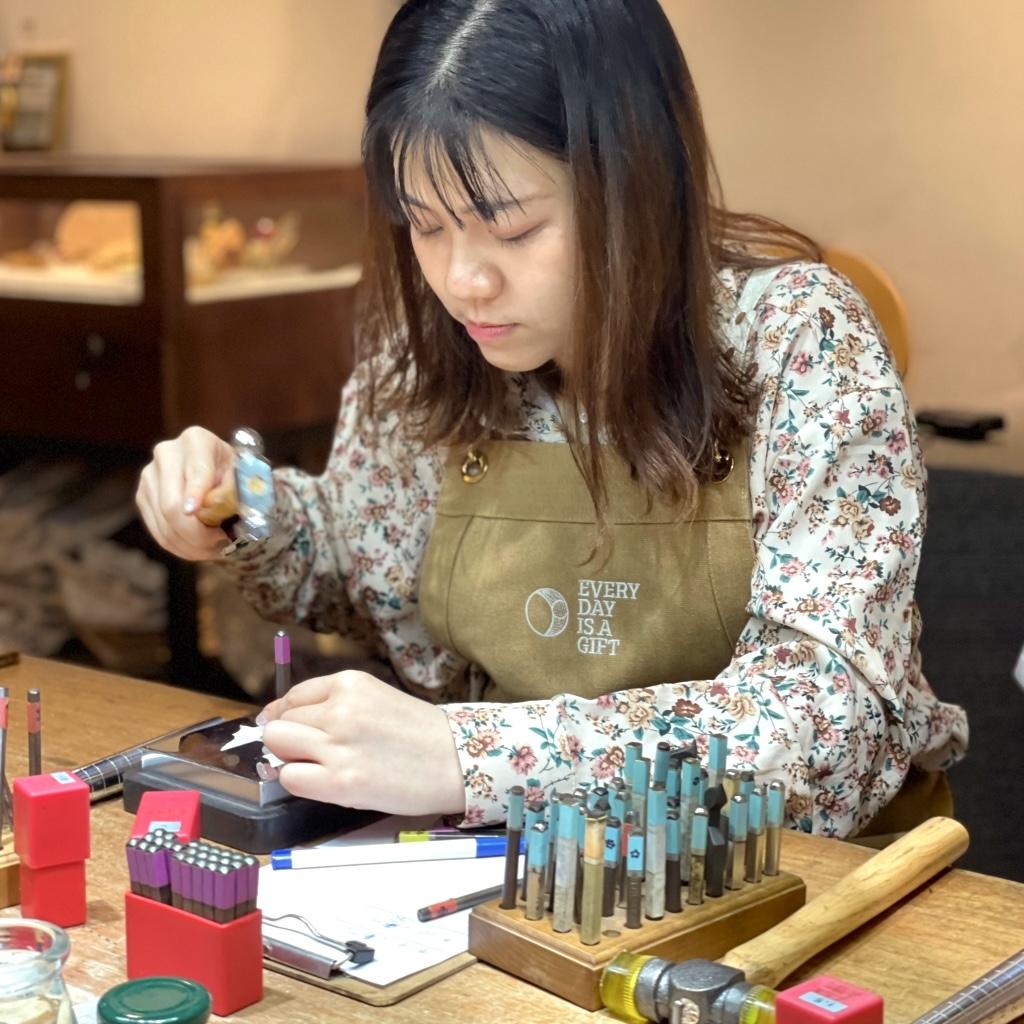 手作戒指過程