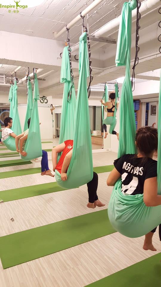 台中空中瑜珈推薦 Inspire yoga2