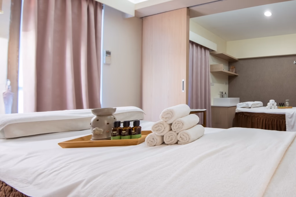 Shuizijing SPA provides shower facilities before your treatment.