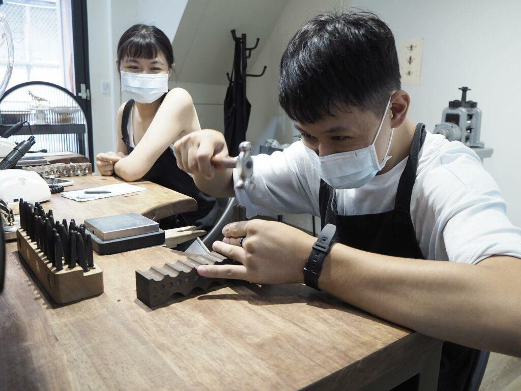 台南情侶戒指 DIY 推薦 煉物金工工作室