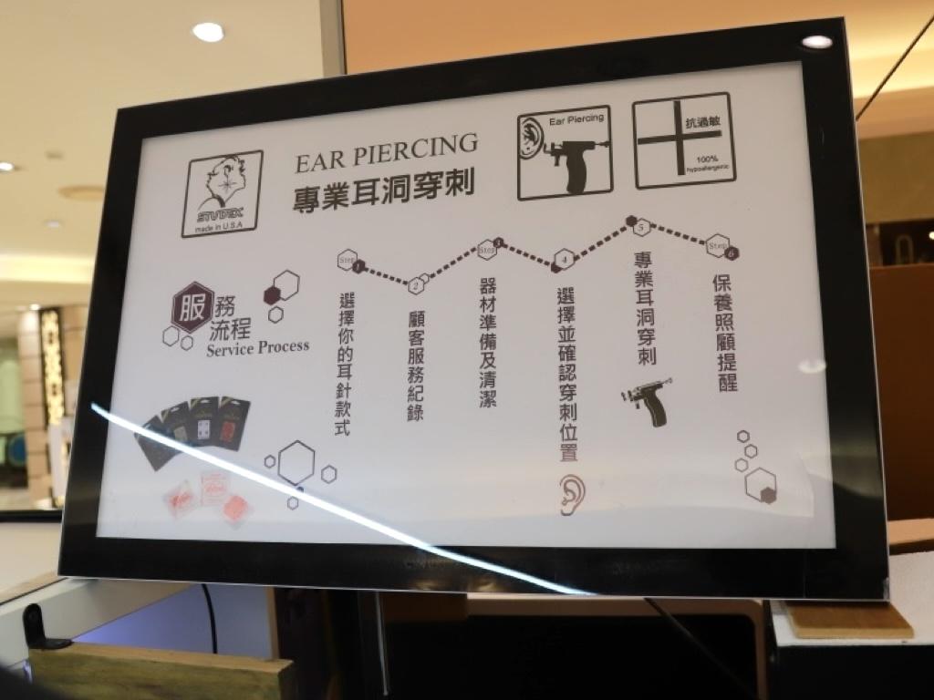 Self-assessment before ear piercing