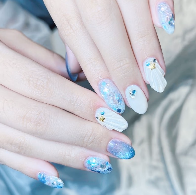 When you're out and about in summer, a beautiful, skin-brightening manicure pair