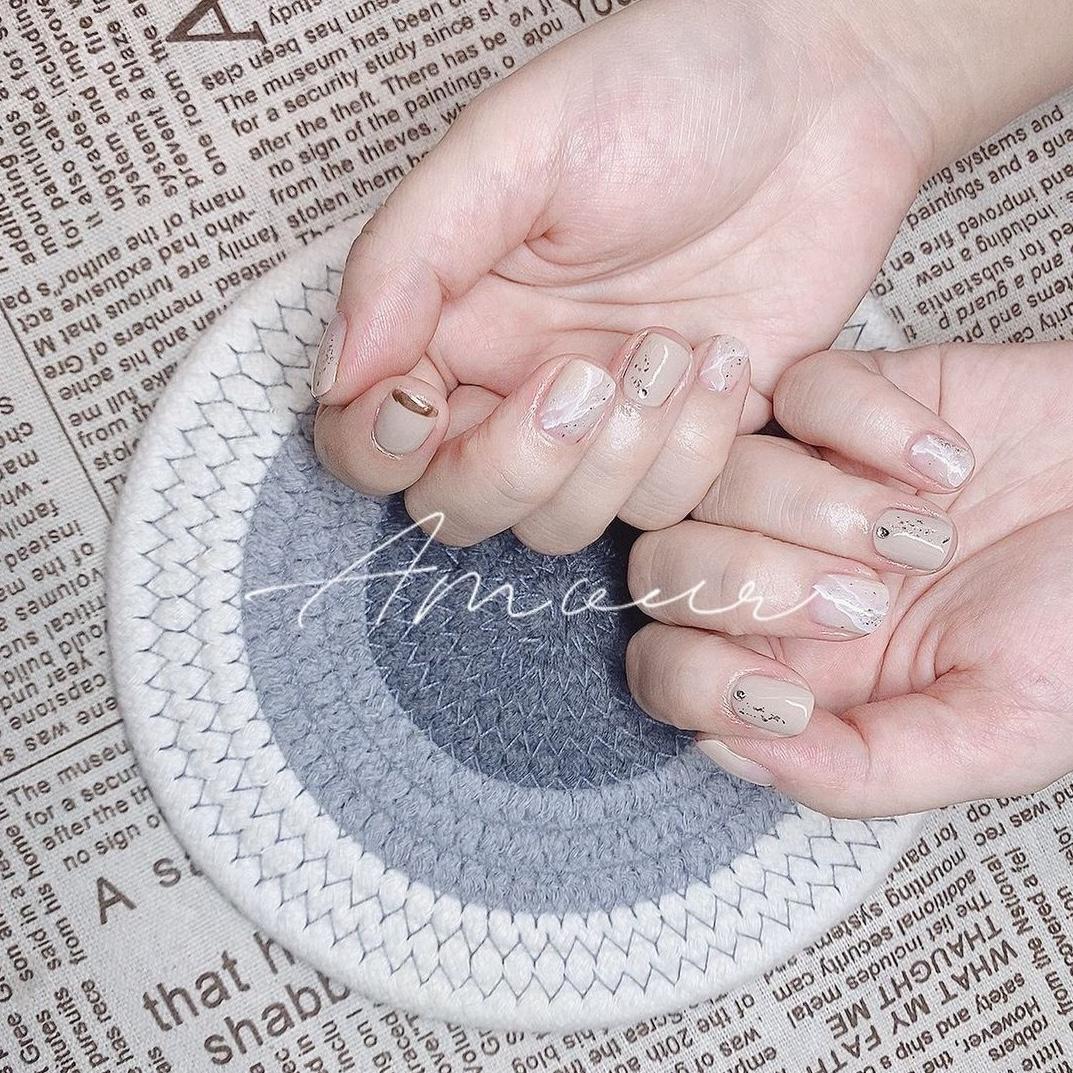 For nails that make your fingers look fairer, we recommend nude or skin-toned co