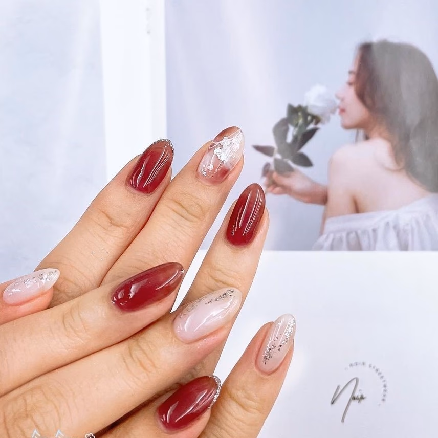 For deeper skin tones, try darker nail colors like deep reds, purples, or coffee