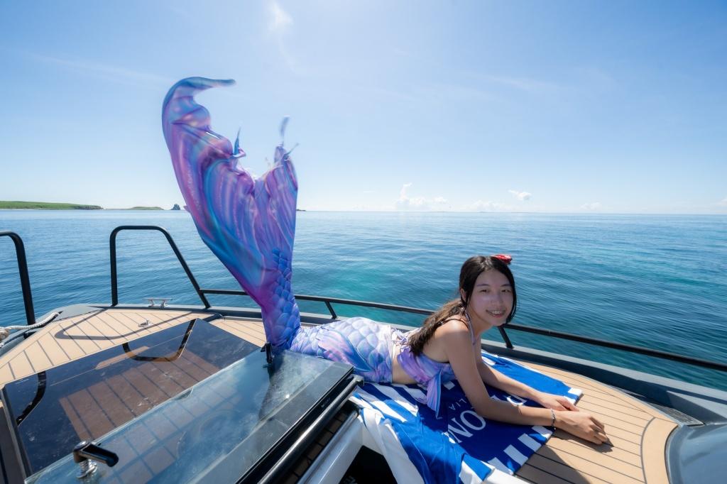 You can experience being a mermaid in addition to diving.