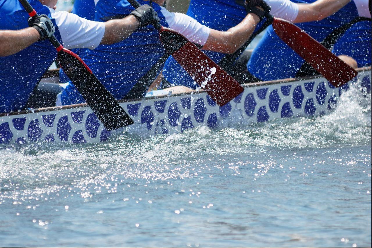 Night Dragon Boat Paddling