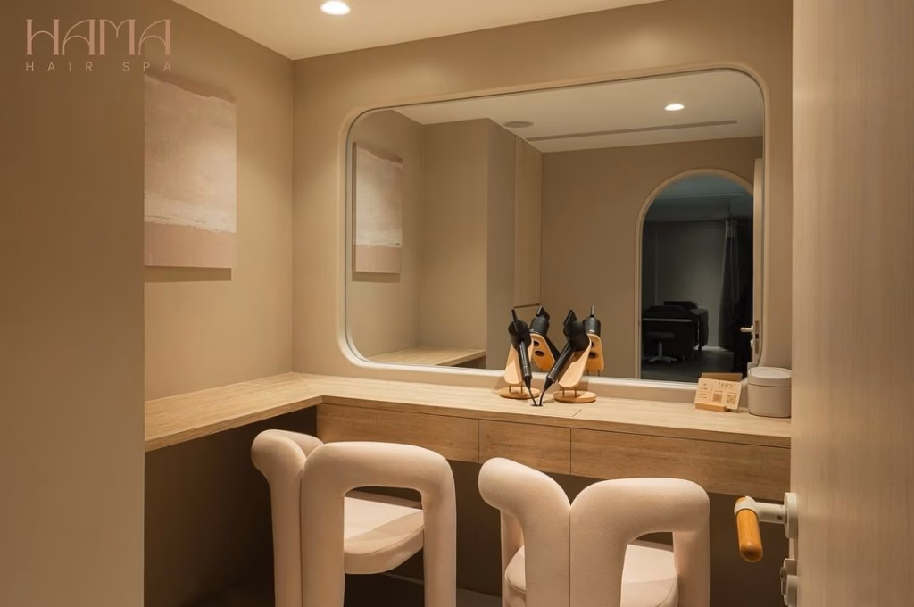 Private Hair Drying Area