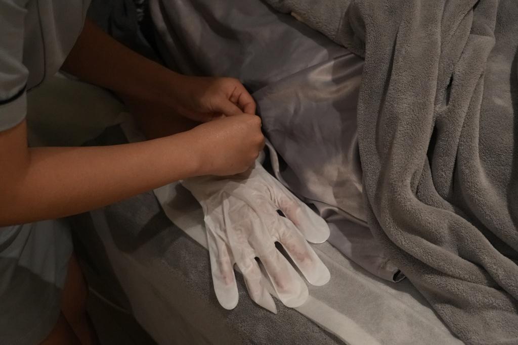 Nourishing facial, hand, and foot masks