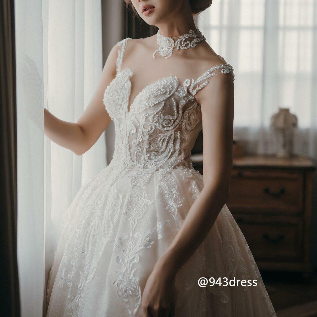 台中禮服出租推薦 九又四分之三手工婚紗