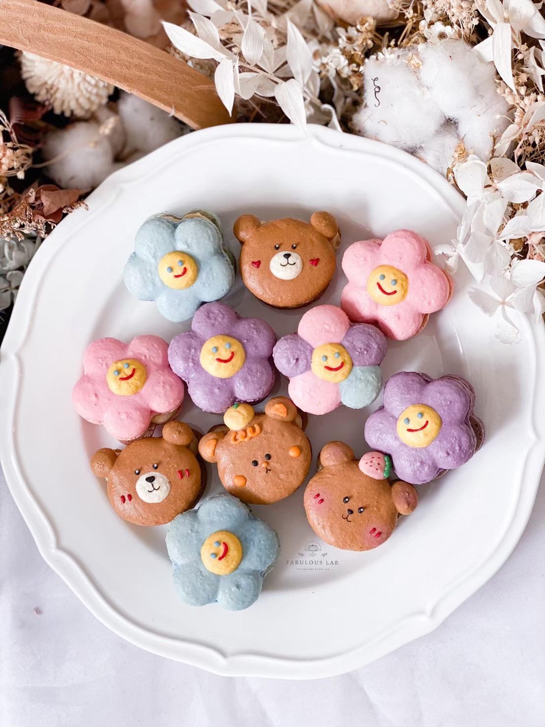 Handcrafting unique macarons, each a delicate expression of heartfelt intention