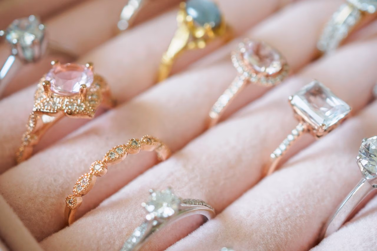 Different ring materials carry distinct meanings.