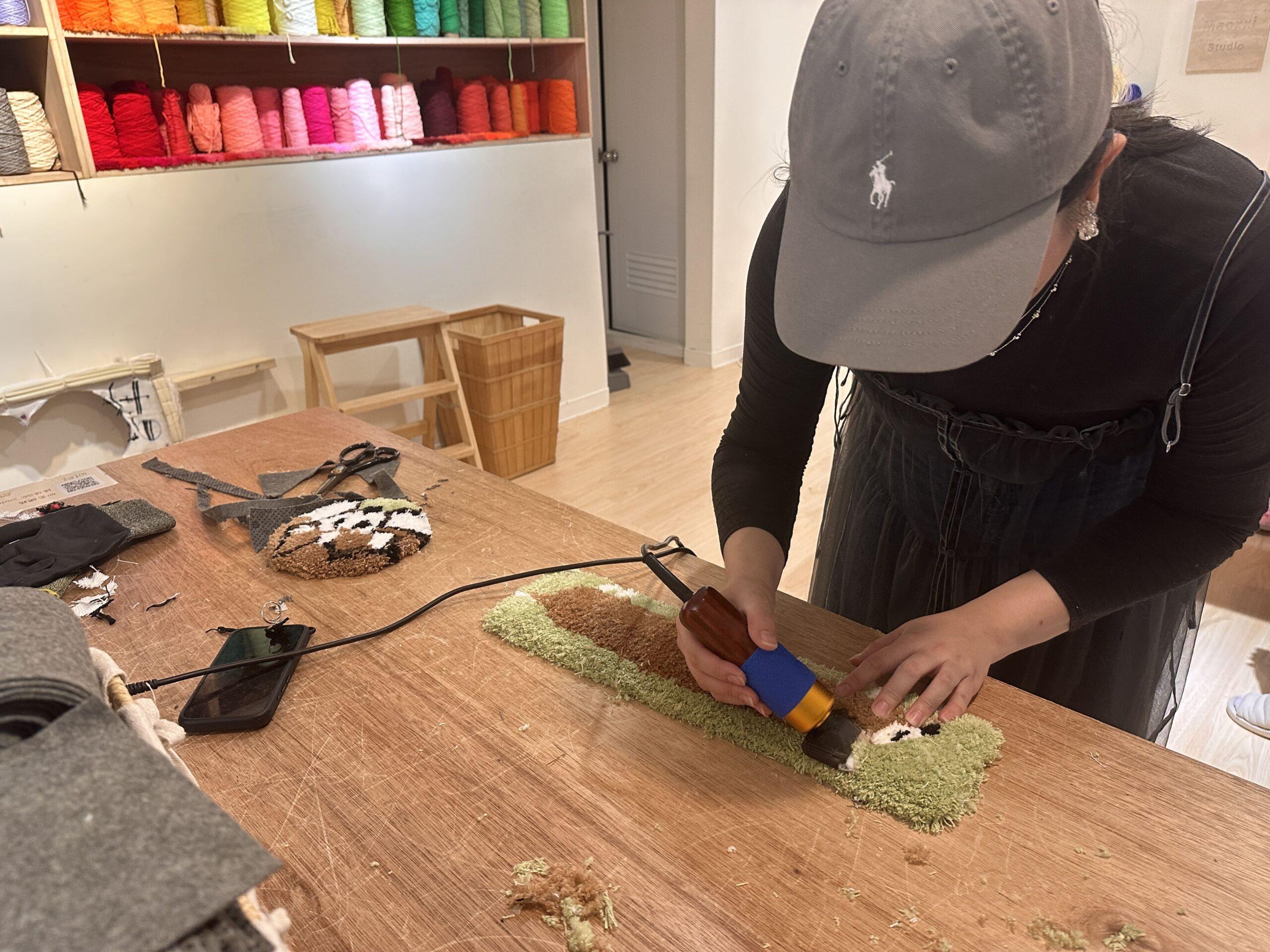 The venue's resident dog makes occasional appearances, adding a warm, charming touch to the DIY experience.