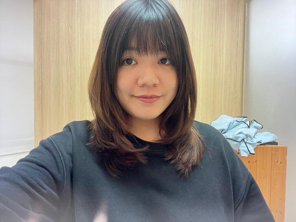 剪髮完成後