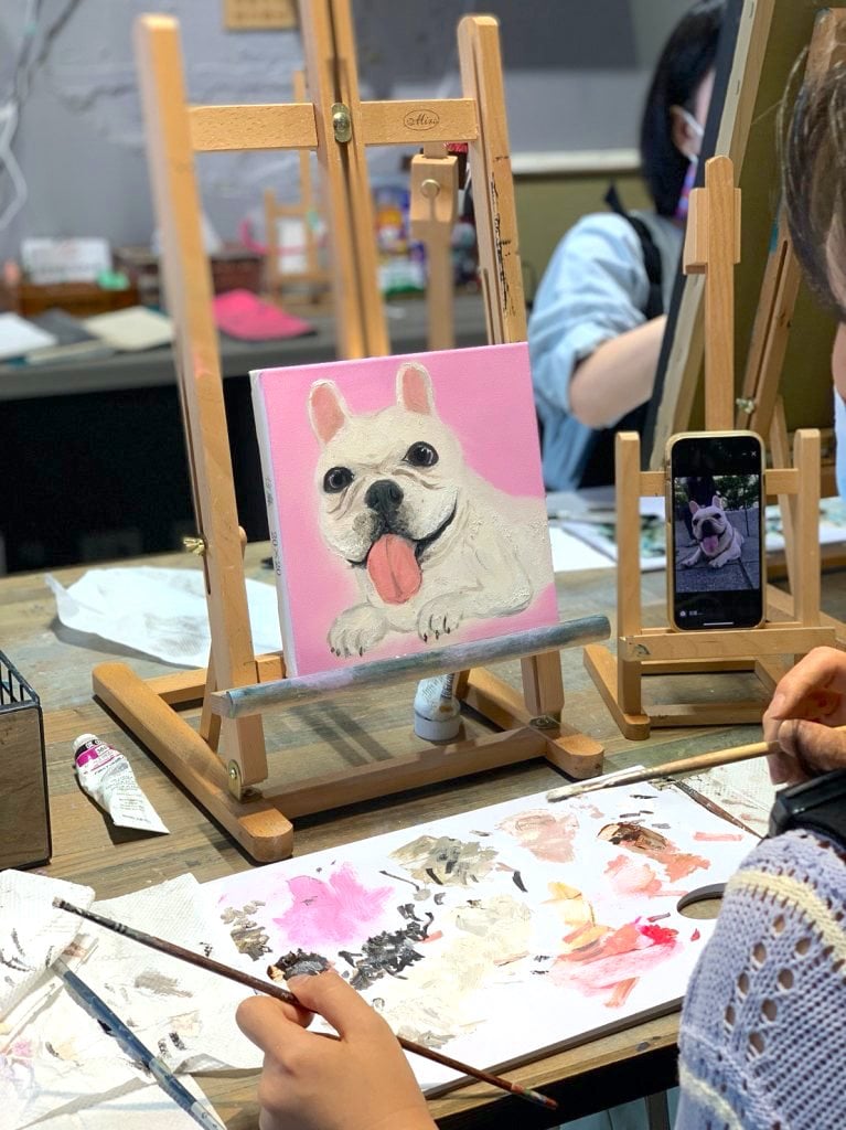 Recommended Painting Classes in Taipei-Three Brushes Oil Painting Class 2