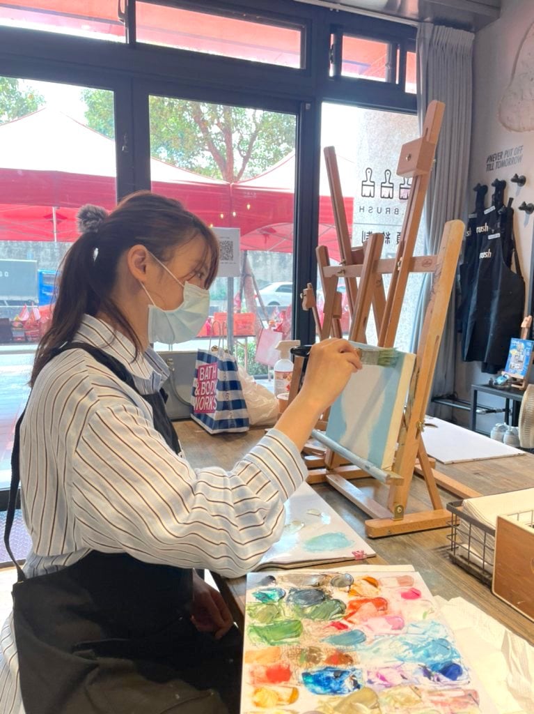Recommended Painting Classes in Taipei-Three Brushes Oil Painting Class 3