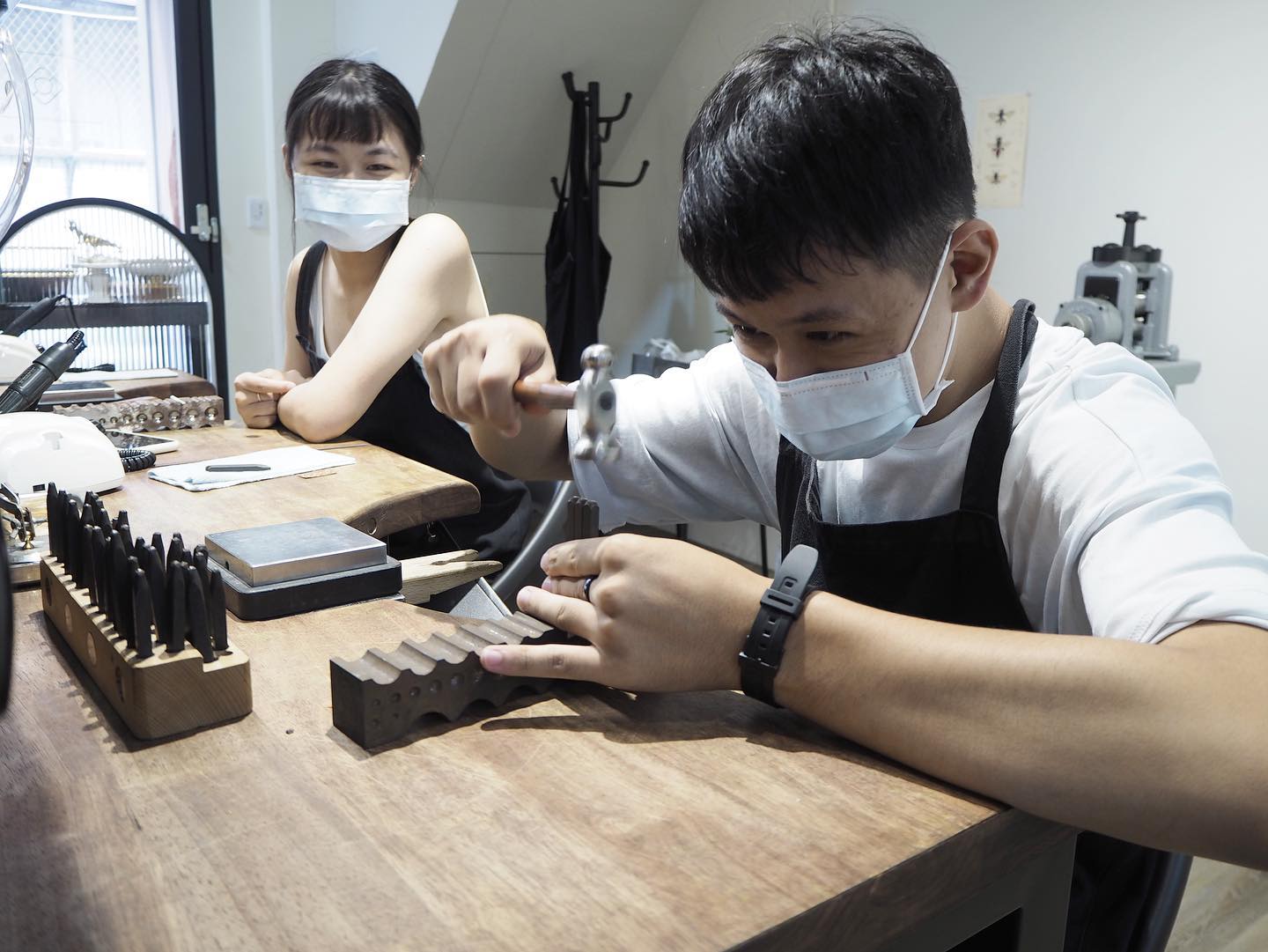 台南情侶戒指-DIY-推薦-煉物金工工作室