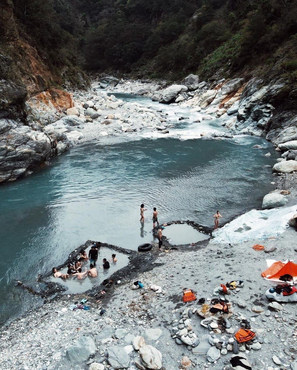 First Stop: Wild Hot Spring + Picnic