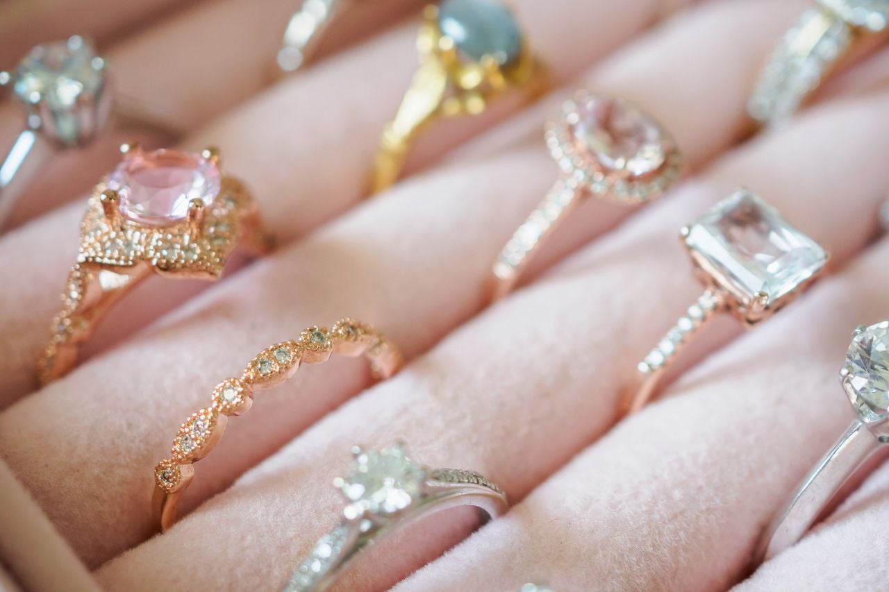 Different ring materials carry distinct meanings.