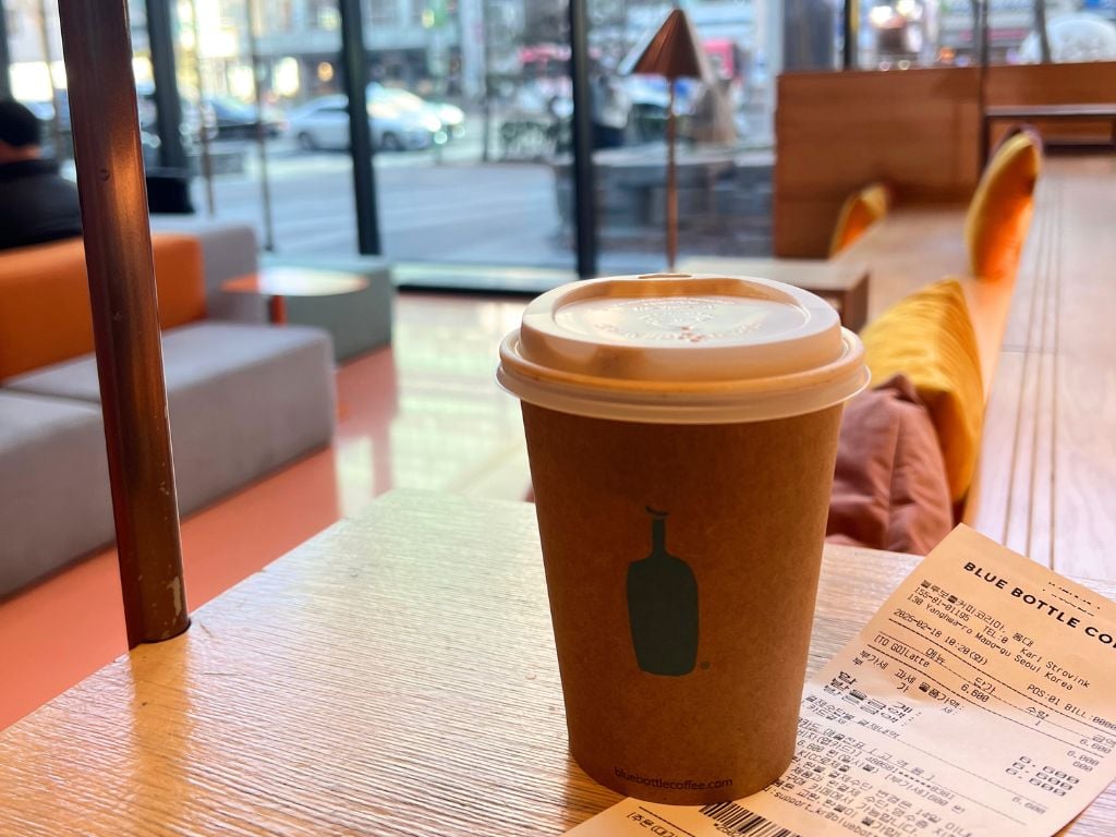 First Stop: Blue Bottle Coffee Hongdae